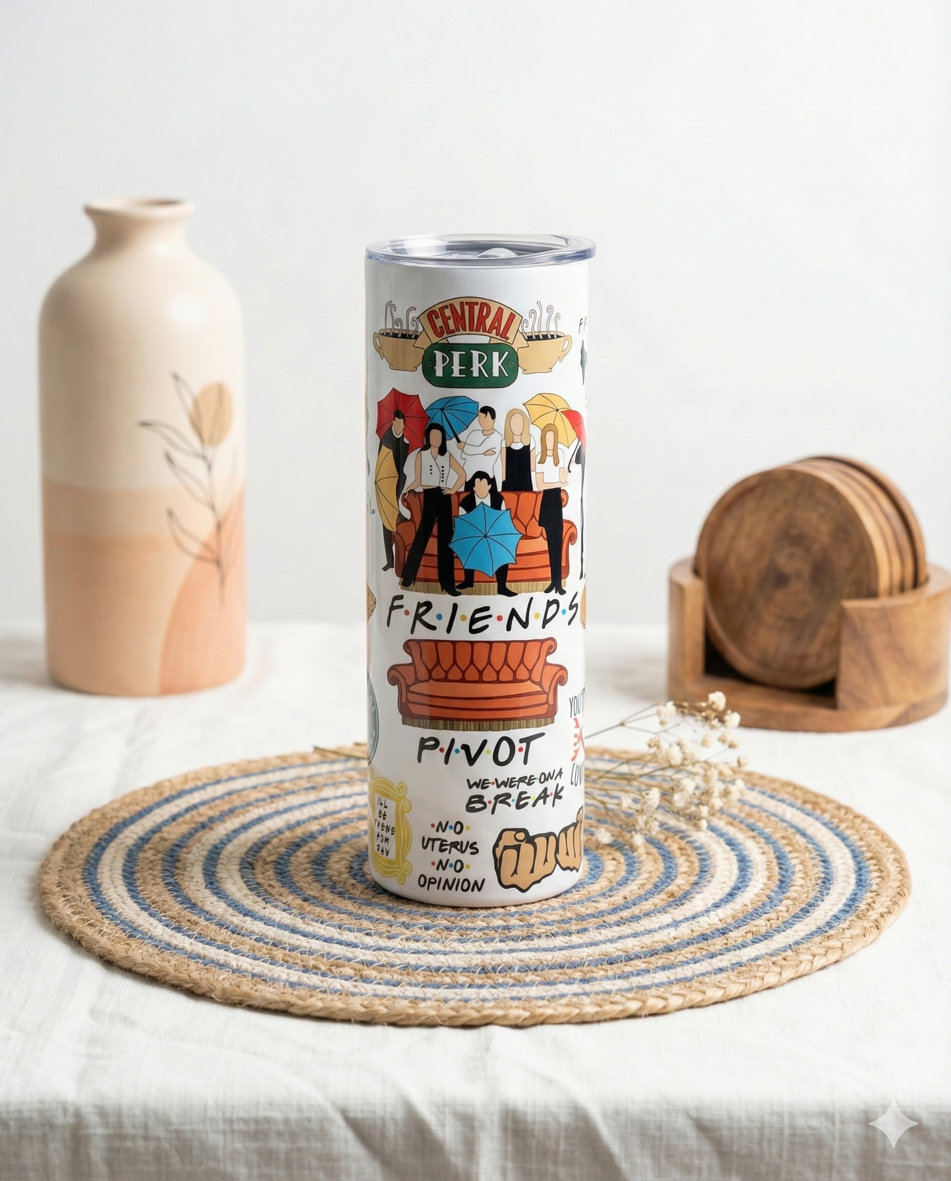 F.R.I.E.N.D.S. (FRIENDS) Coffee Metal Tumbler (600ml)