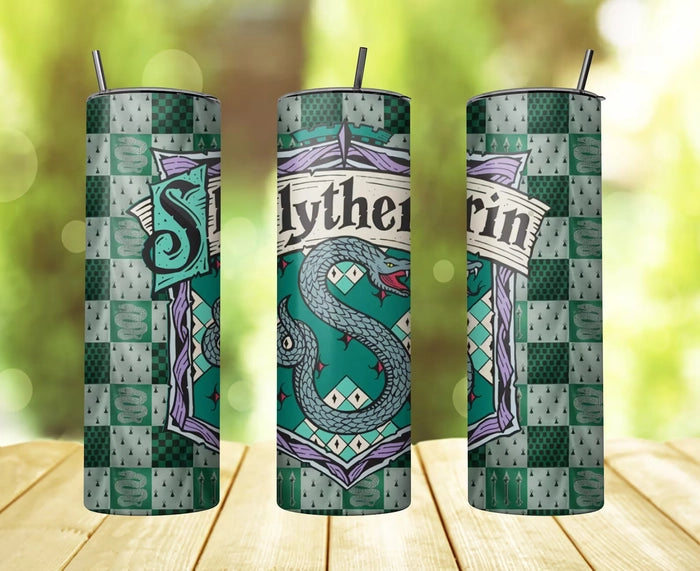 Portefeuille Harry Potter Slytherin - Bi-Fold Métal Blason Salazar - Porte-Cartes Et ID - Cadeau Fan