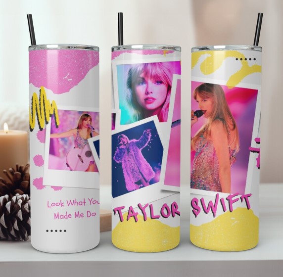 Tayler Swift Neon METAL TUMBLER (600ML)