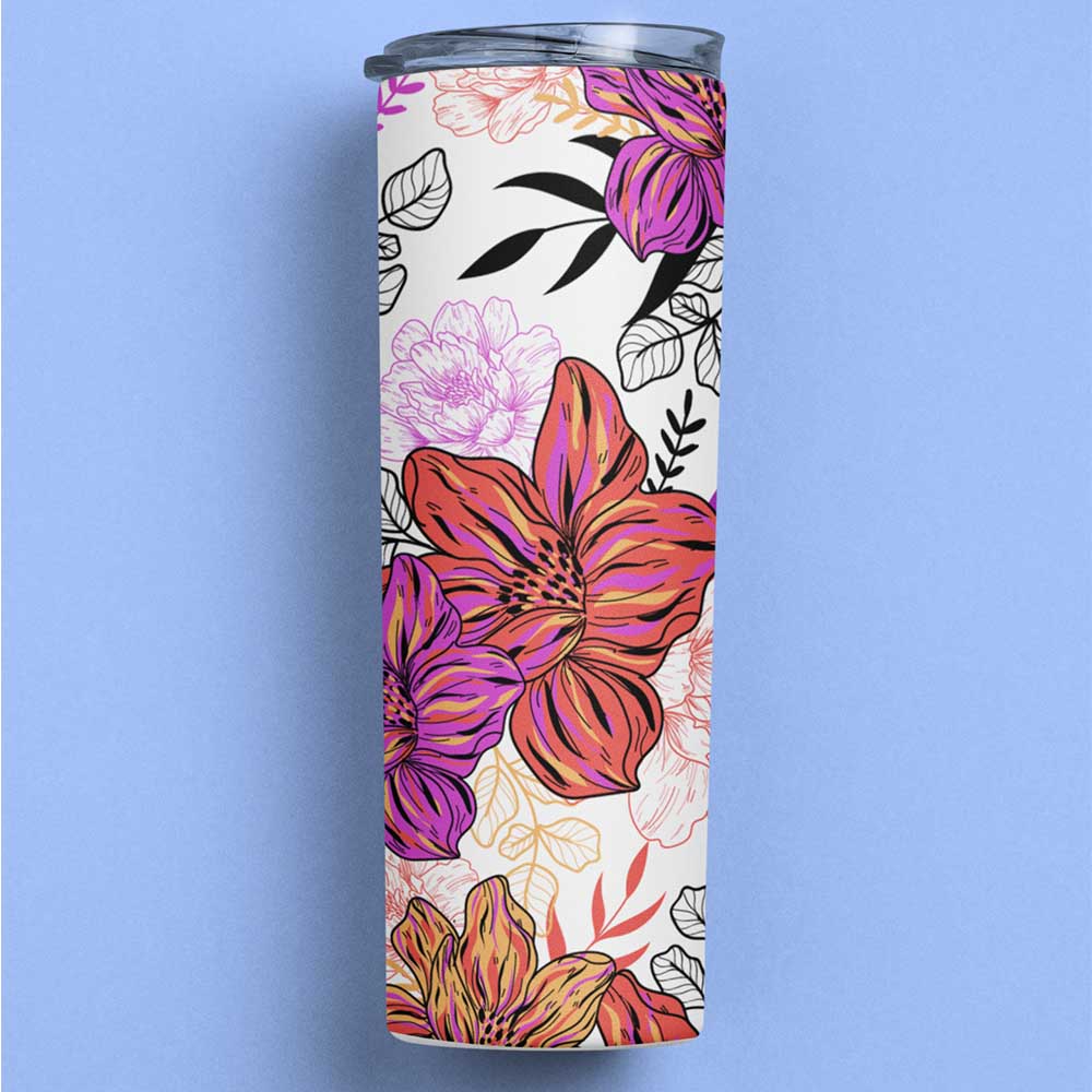 Starbucks Floral Metal Tumbler (600ml)