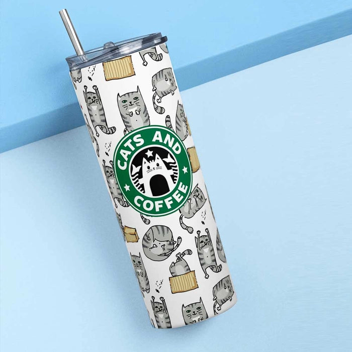 Catbucks Metal Tumbler (600ml)