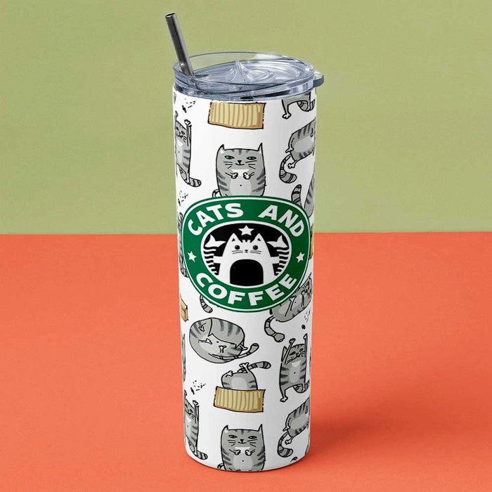 Catbucks Metal Tumbler (600ml)