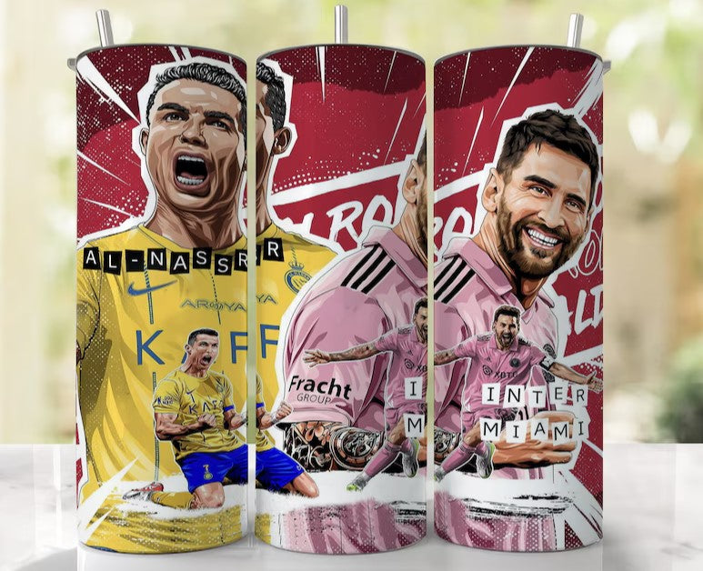 Messie & Ronaldo METAL TUMBLER (600ML)