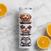 Cute Dog Metal Tumbler (600ml)