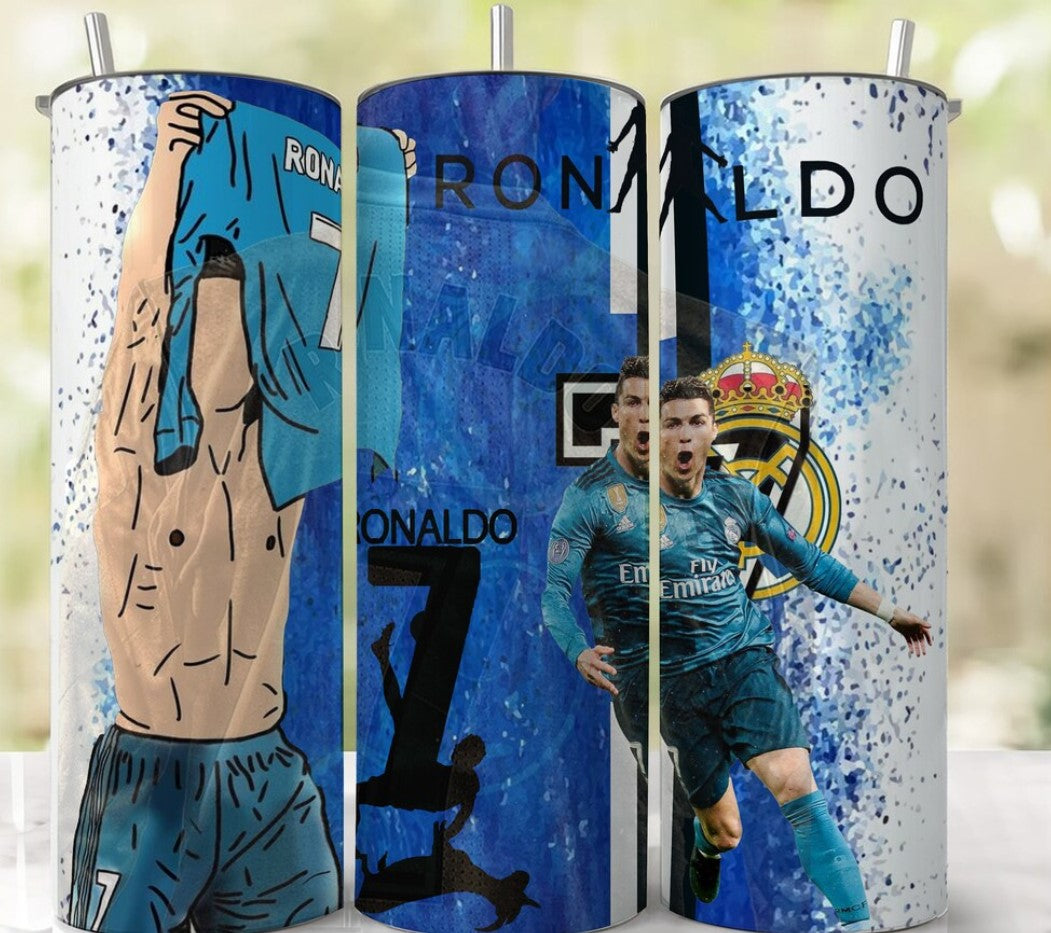 Football Ronaldo METAL TUMBLER (600ML)